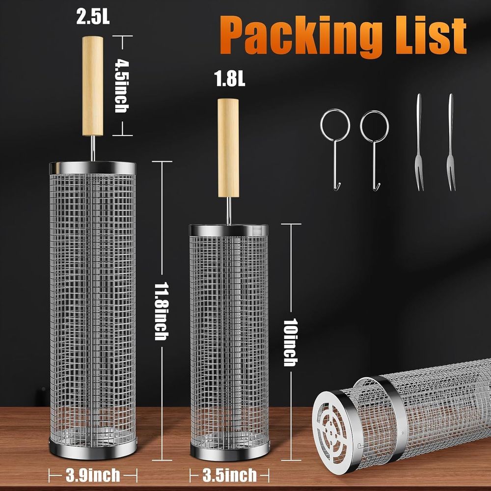 Set of 2 Stainless Steel BBQ G - Outdoor Camping Set ulasan dan harga