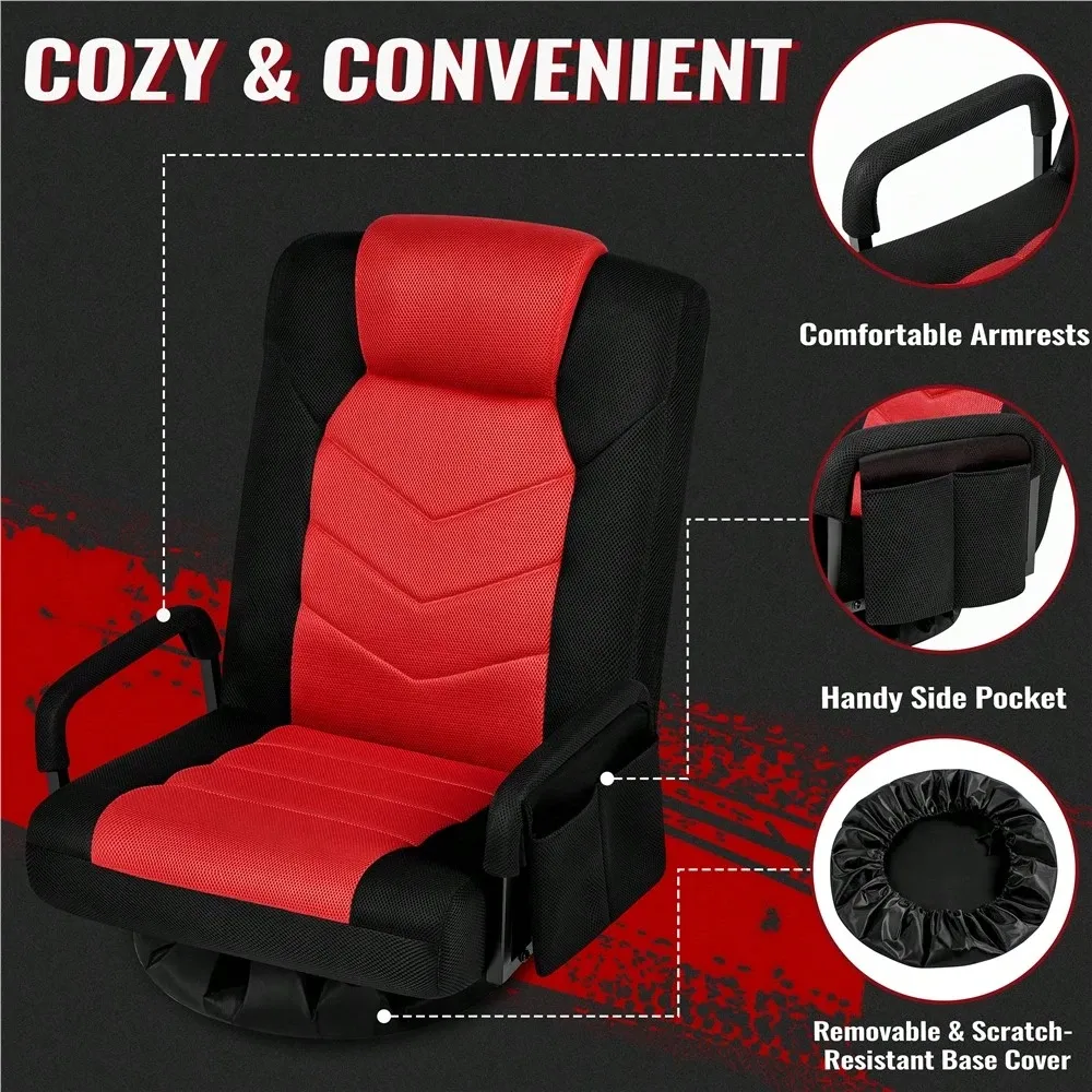 1PC Swivel Gaming Floor Chair  - Folding Chair ulasan dan harga