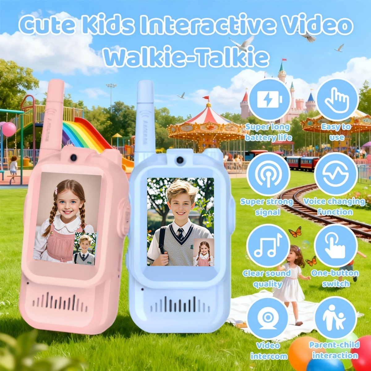 2PCS Video Walkie Talkie For K - Outdoor Camping Videos ulasan dan harga