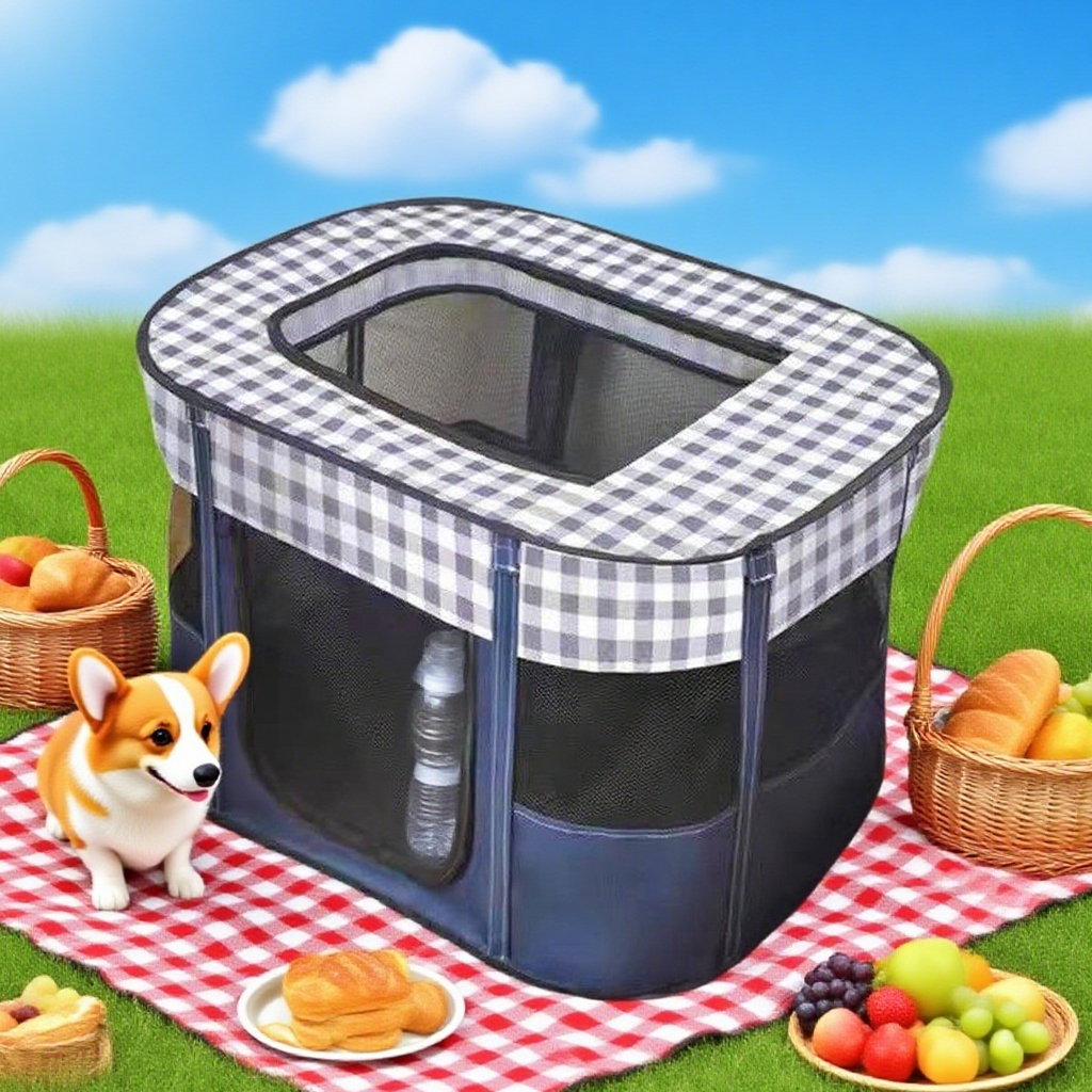 Collapsible Pet Tent, Large Sp - Outdoor Camping Dog Fence ulasan dan harga