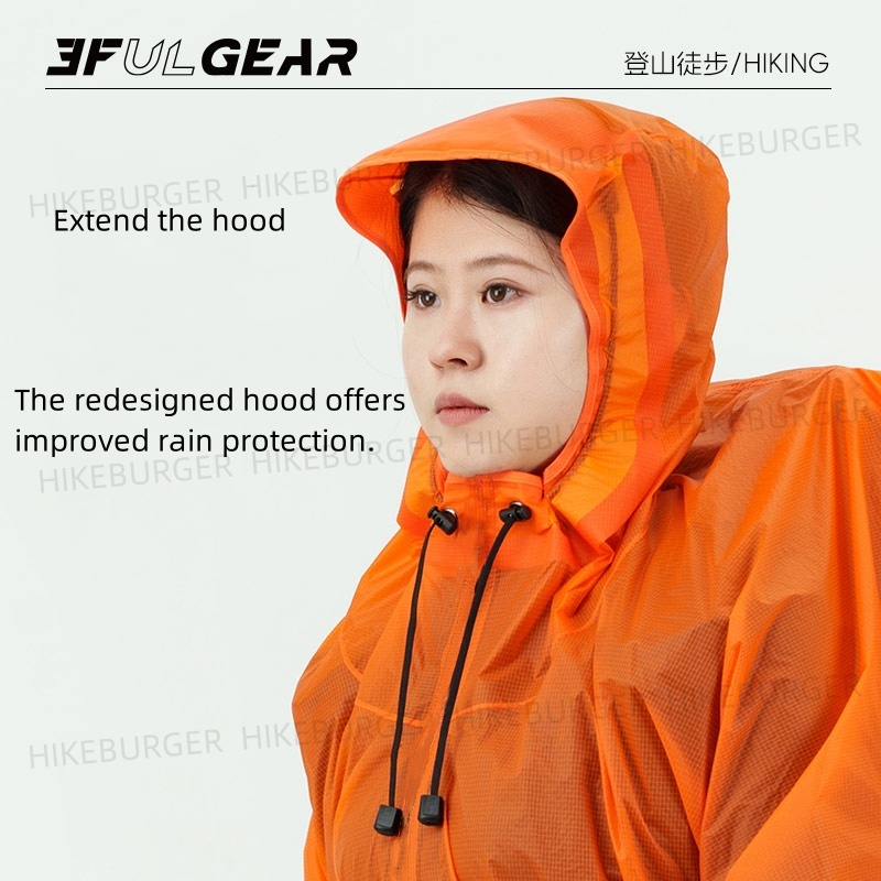 3F UL GEAR 3 in1 Rain Poncho O - Camping Rain Poncho ulasan dan harga