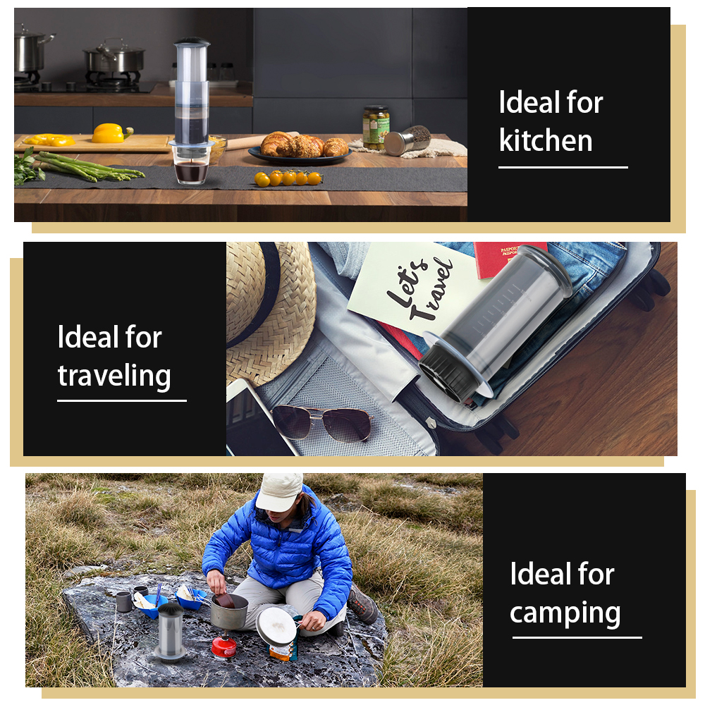 Portable Coffee Tea Maker for  - Outdoor Camping Set ulasan dan harga