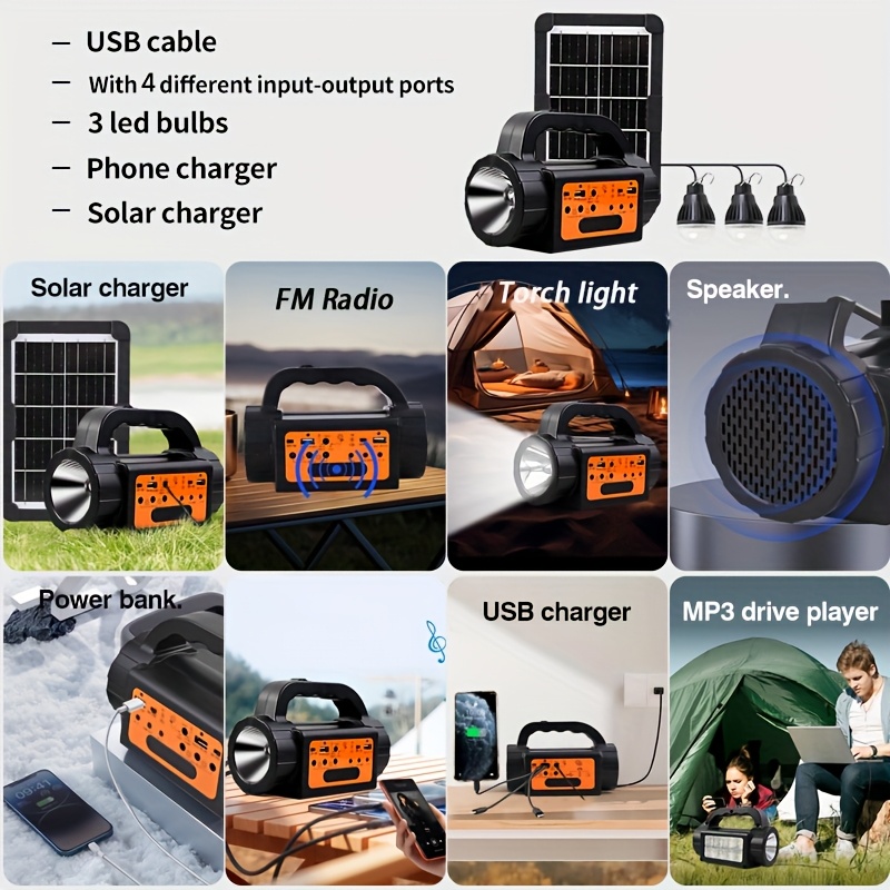 Solar Rechargeable Camping Lig - Outdoor Camping Lighting ulasan dan harga