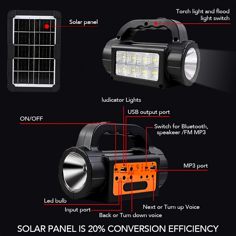 Solar Rechargeable Camping Lig - Outdoor Camping Lighting ulasan dan harga