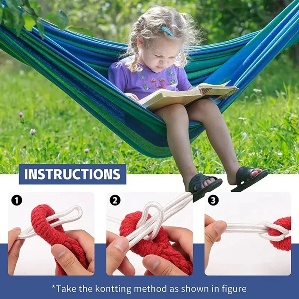 1pc Outdoor Canvas Hammock Cam - Camping Rope ulasan dan harga