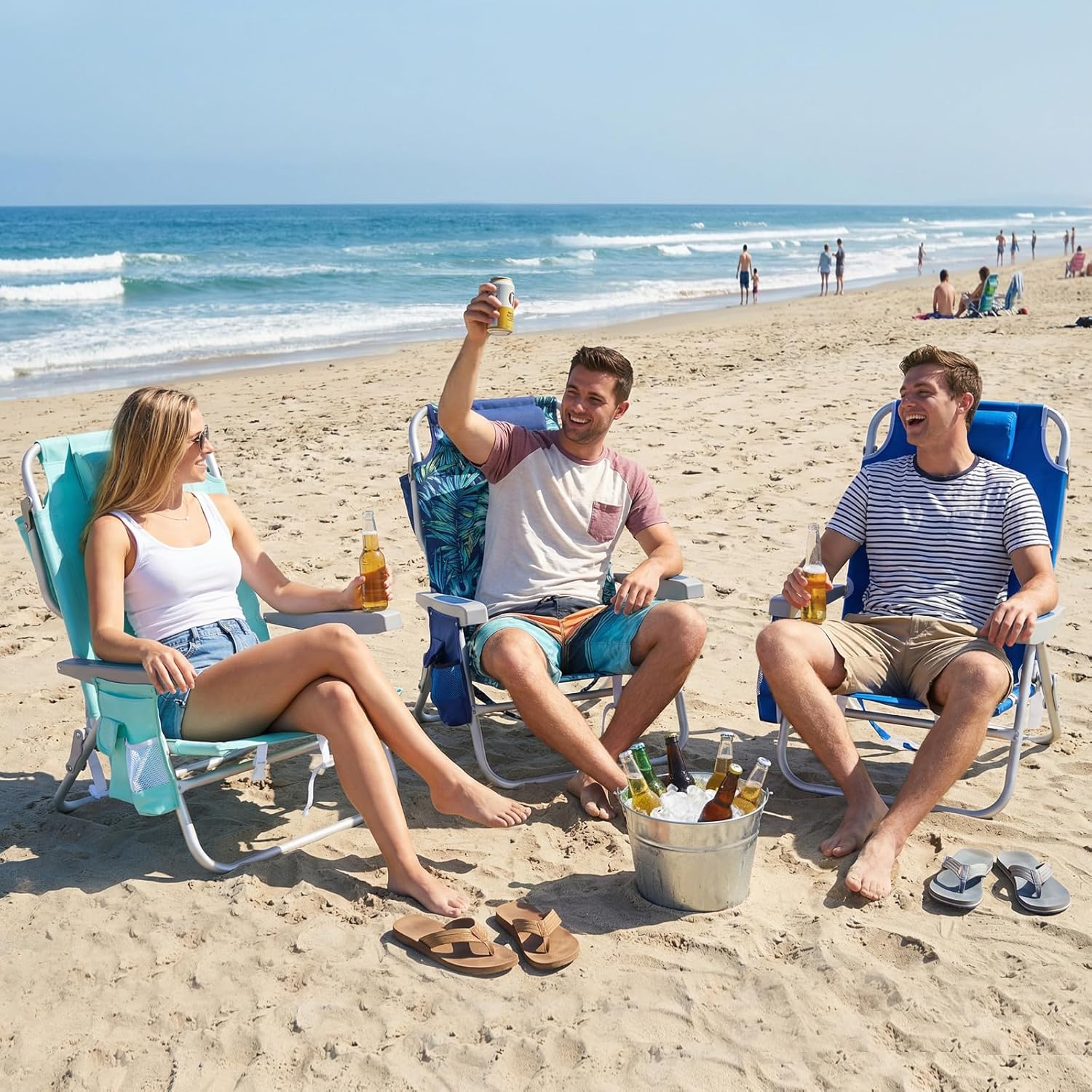 Low Beach Chair 2 Pack, 5-Posi - Folding Chair ulasan dan harga