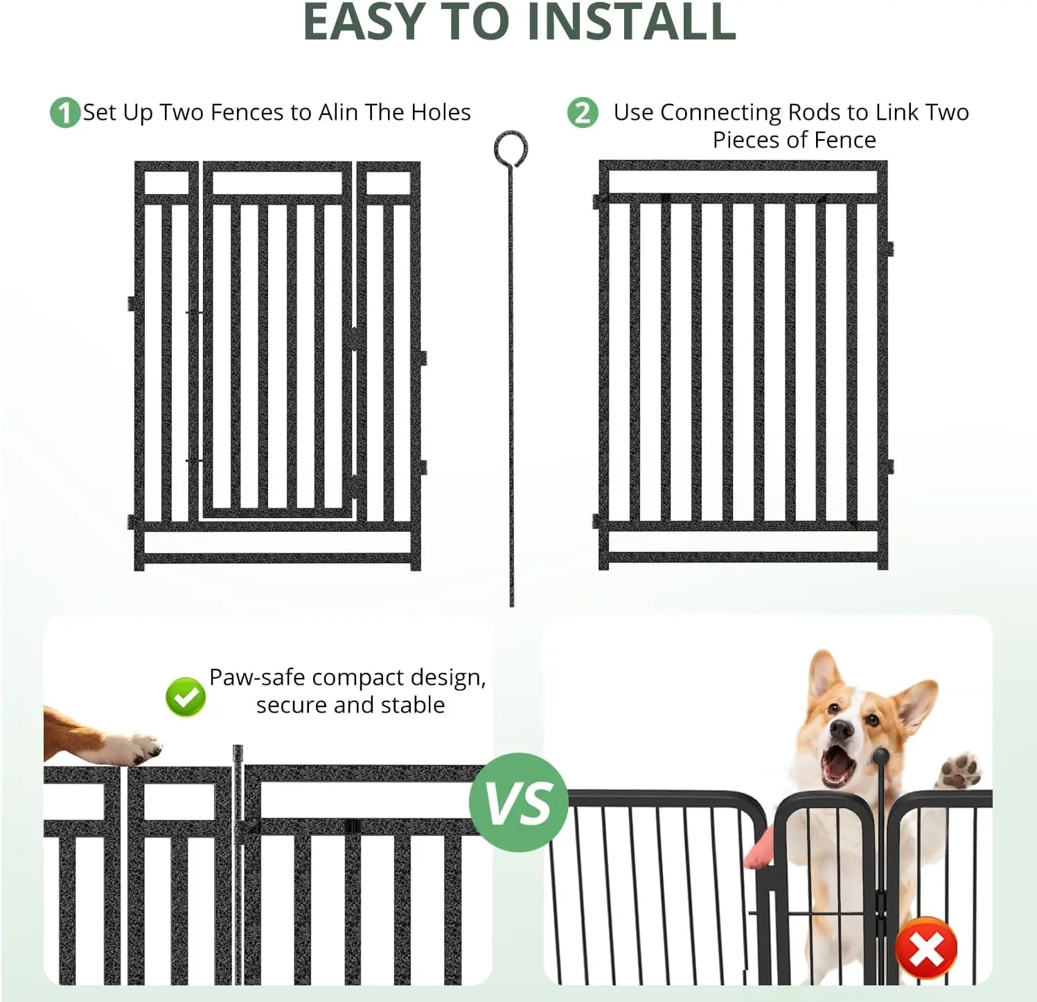 Dog Fence Outdoor Indoor, 40