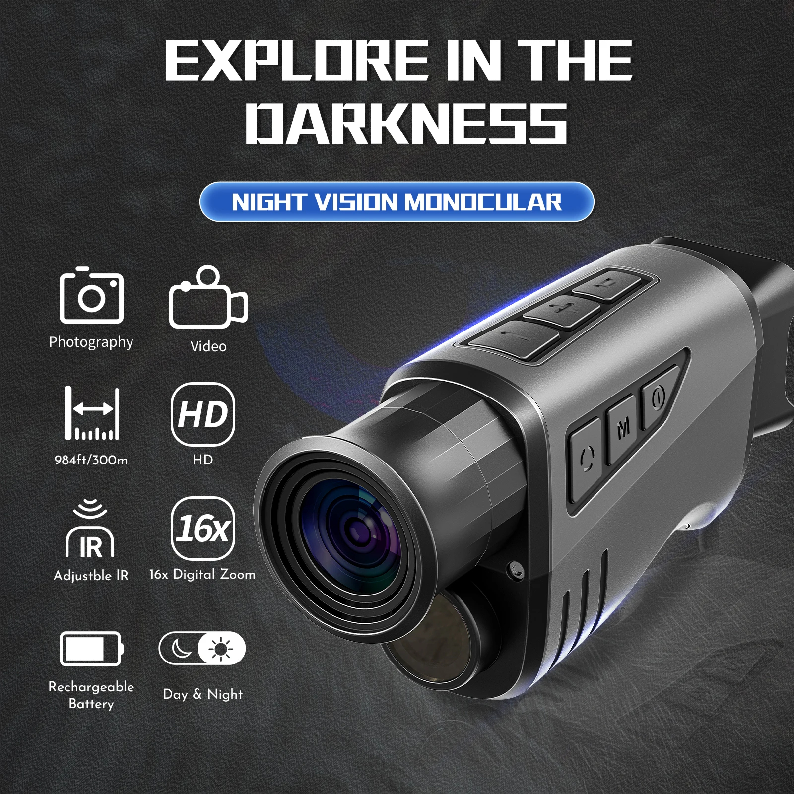 Portable Single-Tube Night Vis - Outdoor Camping Videos ulasan dan harga