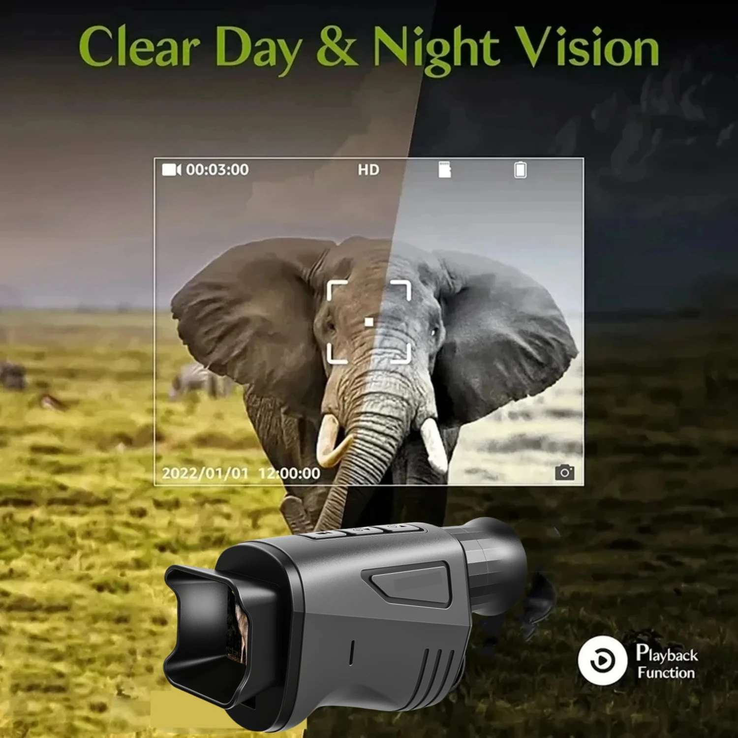 Portable Single-Tube Night Vis - Outdoor Camping Videos ulasan dan harga