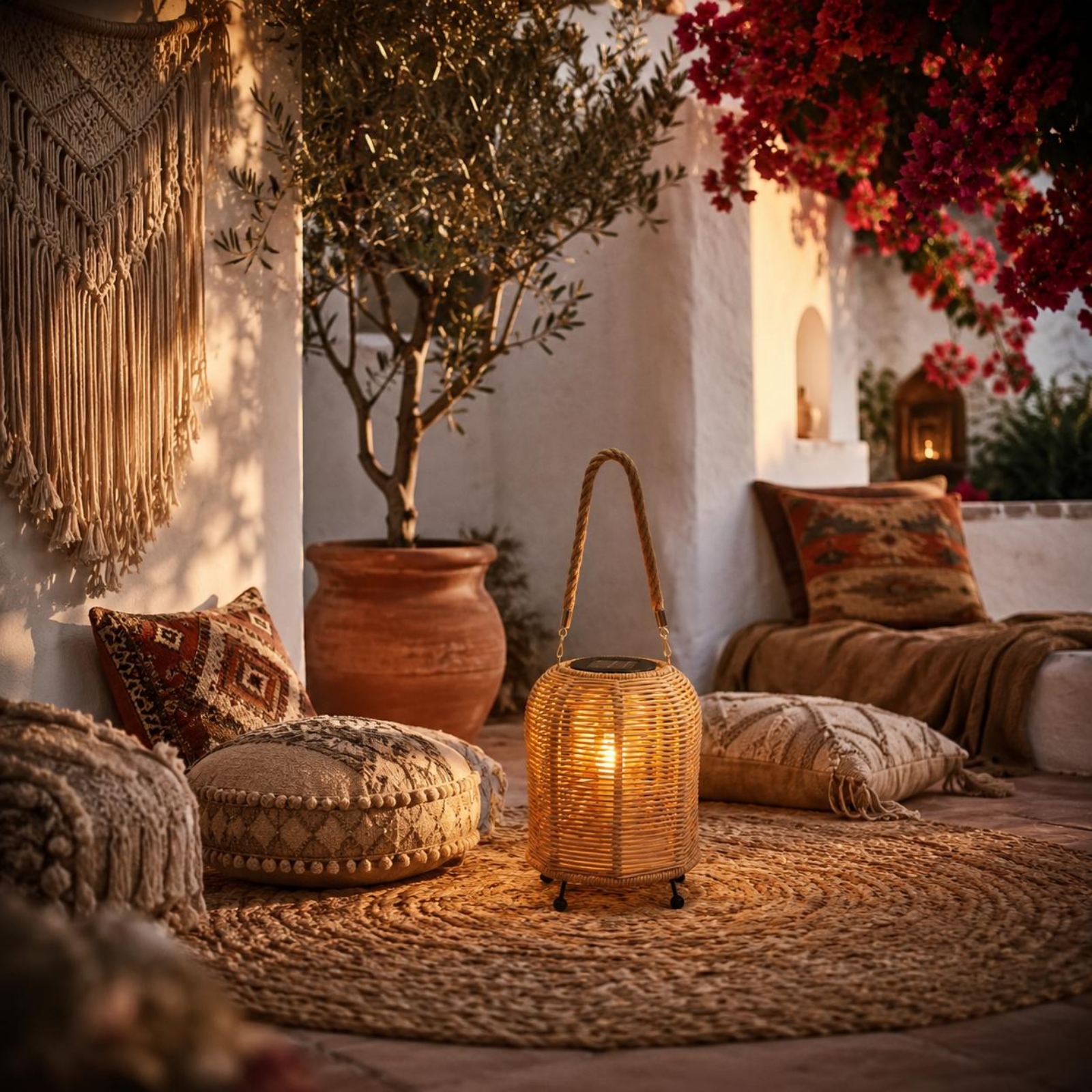Handwoven Solar Lantern Warm L - Outdoor Camping Decor ulasan dan harga