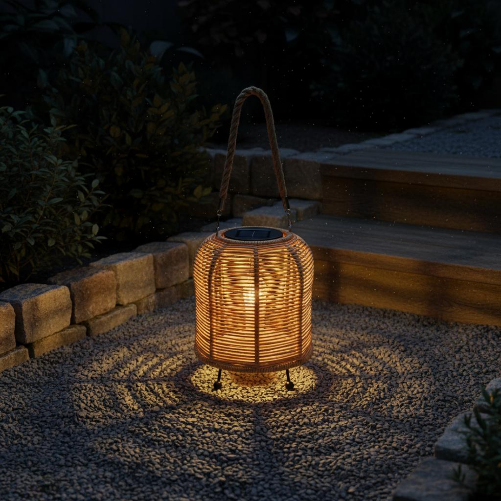 Handwoven Solar Lantern Warm L - Outdoor Camping Decor ulasan dan harga