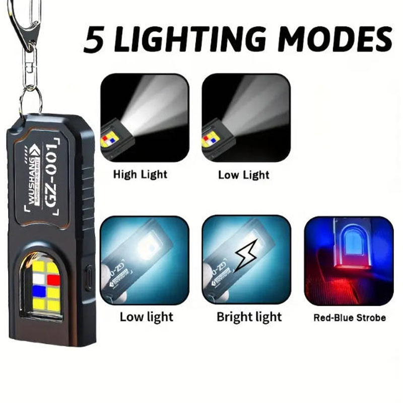Multifunctional Keychain Flash - Outdoor Camping Adventure ulasan dan harga