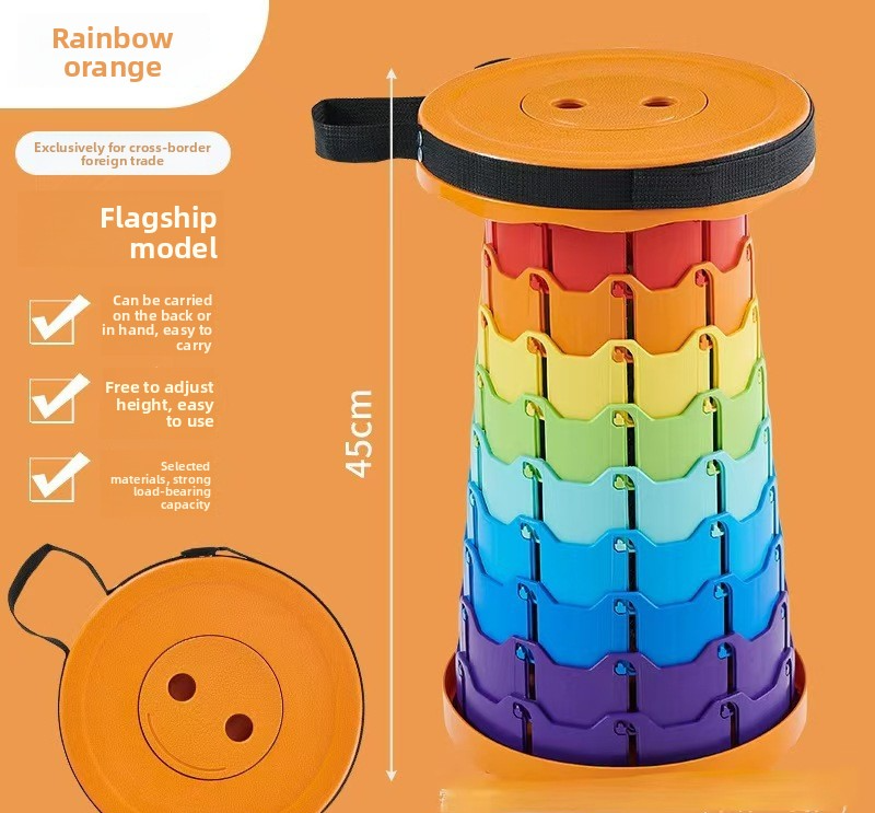 Thickened Retractable Work Sto - Folding Chair ulasan dan harga