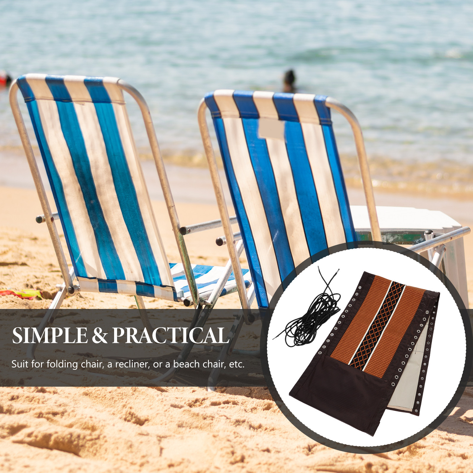 1Set Portable Chair Replacemen - Outdoor Camping Recliner ulasan dan harga