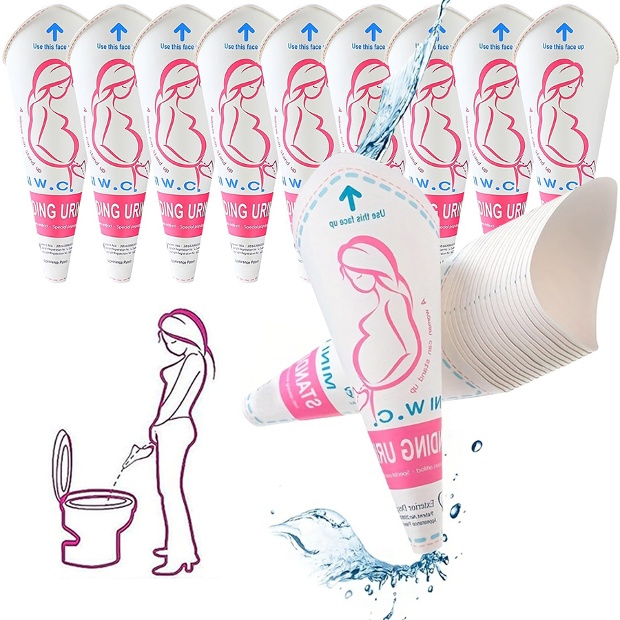 6-20pcs Disposable Female Urin - Outdoor Camping Urinal ulasan dan harga