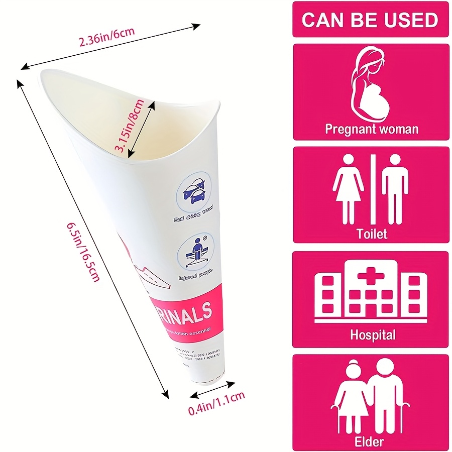 6-20pcs Disposable Female Urin - Outdoor Camping Urinal ulasan dan harga