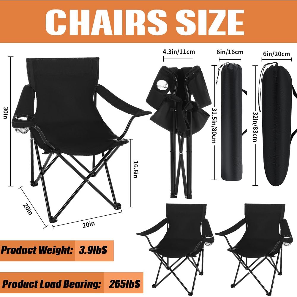 Portable Folding Camping Chair - Outdoor Activities In Camping ulasan dan harga