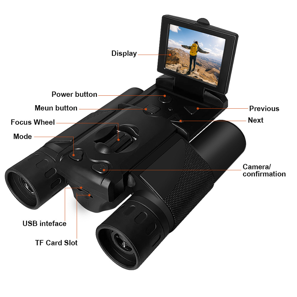 Digital Camera Binoculars 2.0  - Outdoor Camping Videos ulasan dan harga