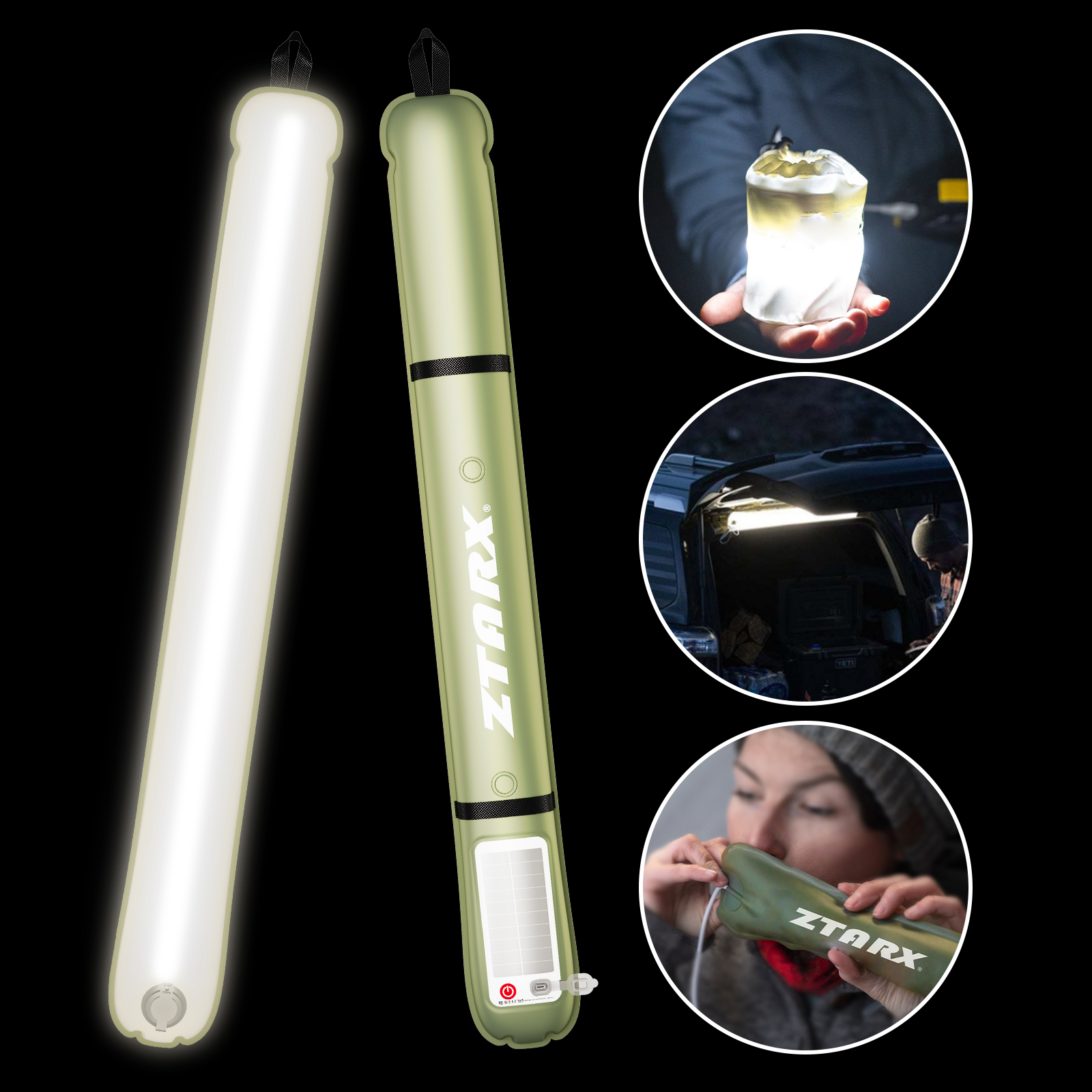 ZTARX Portable LED Tube Light  - Outdoor Camping Vlogger ulasan dan harga