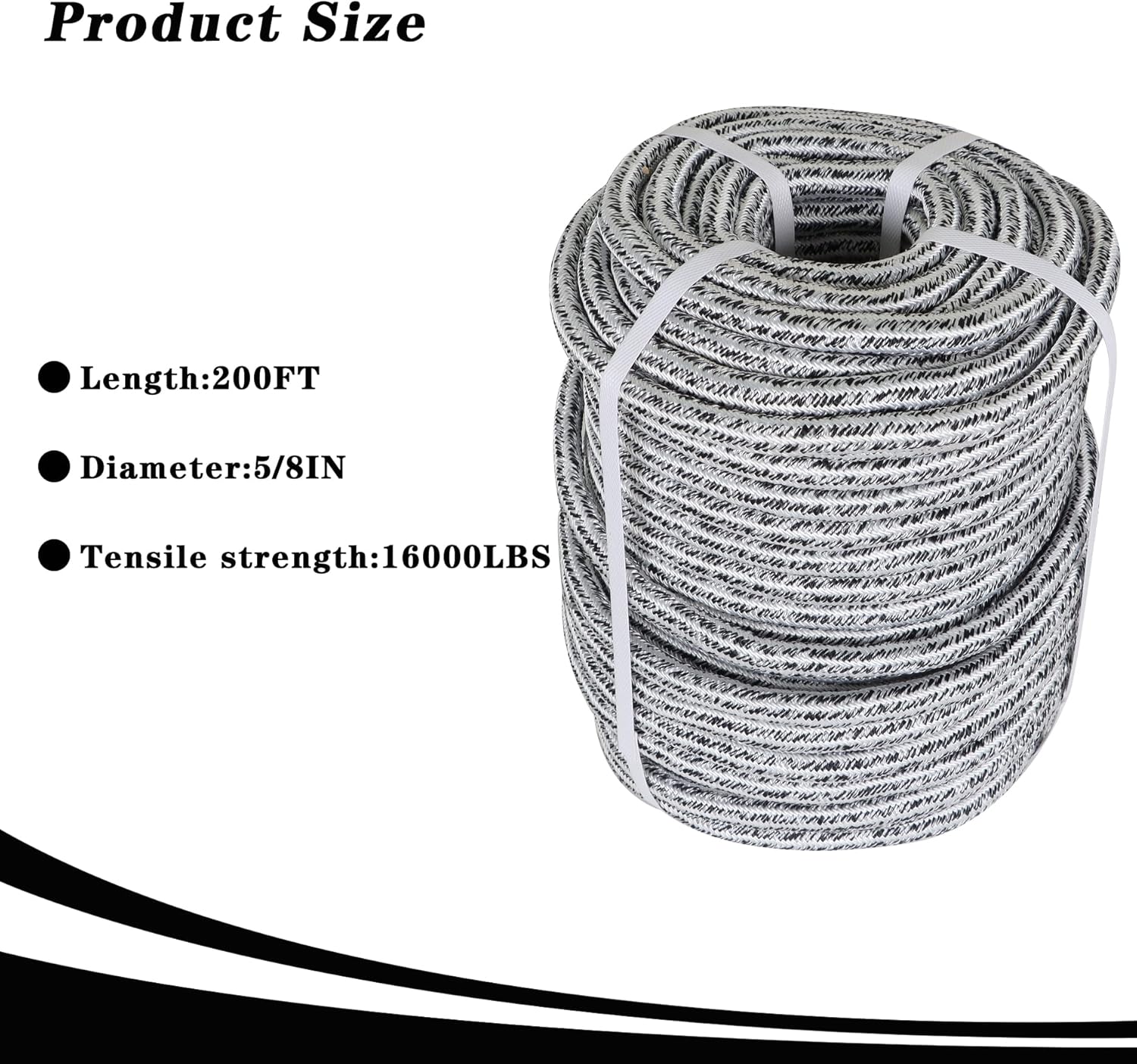 5/8 x 200FT Heavy Duty Braided - Camping Rope ulasan dan harga