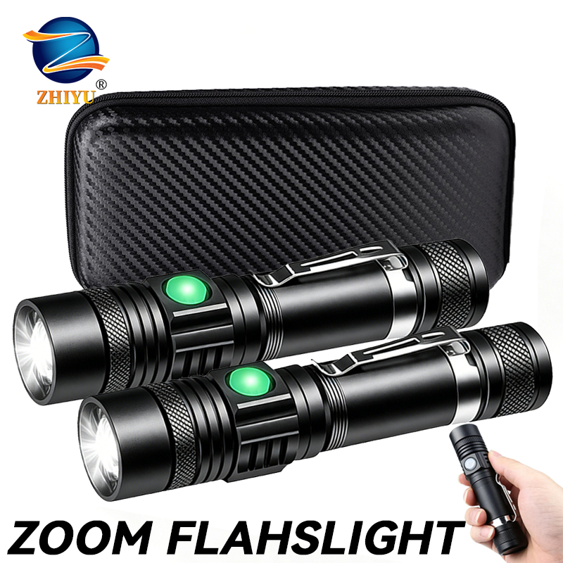 T6 LED Rechargeable Flashlight - Outdoor Camping Decor ulasan dan harga