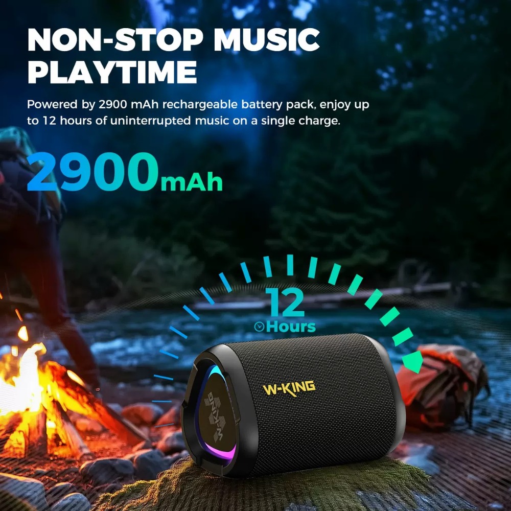 W-KING D110 Wireless Speaker w - Outdoor Camping Videos ulasan dan harga
