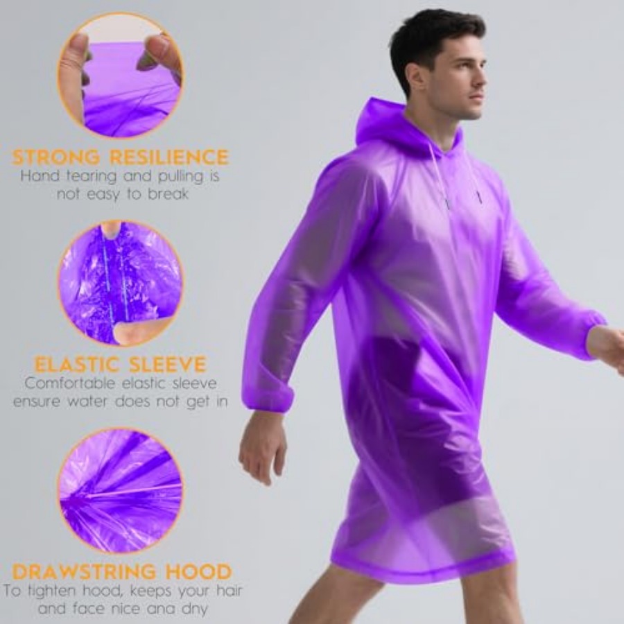 and and Disposable Rain Poncho - Camping Rain Poncho ulasan dan harga