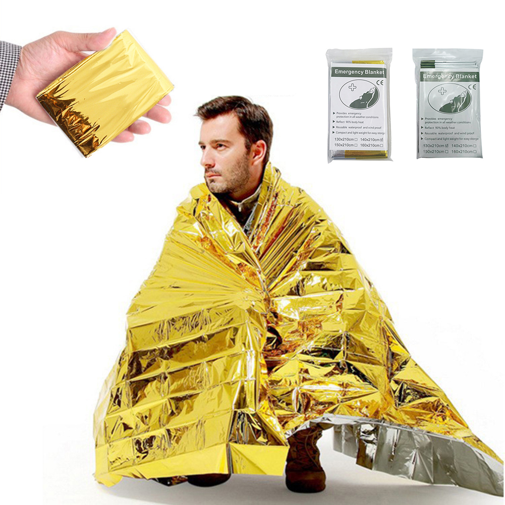 5Pcs Outdoor Emergency Blanket - Camping Rain Poncho ulasan dan harga