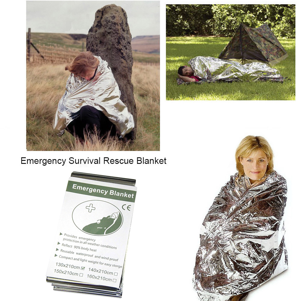 5Pcs Outdoor Emergency Blanket - Camping Rain Poncho ulasan dan harga