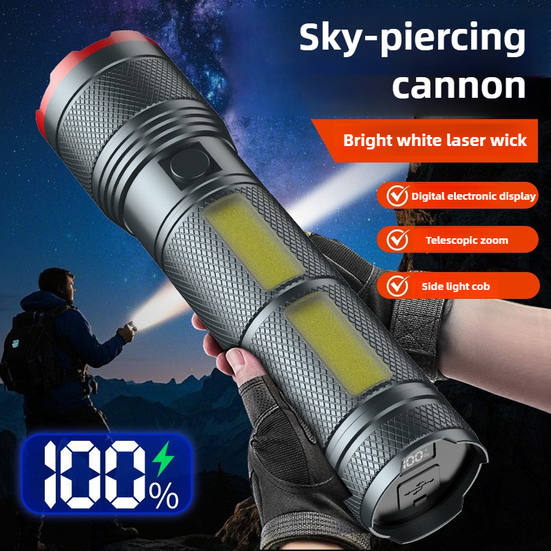 7200mAh Highlight Flashlight C - Outdoor Camping Lighting ulasan dan harga