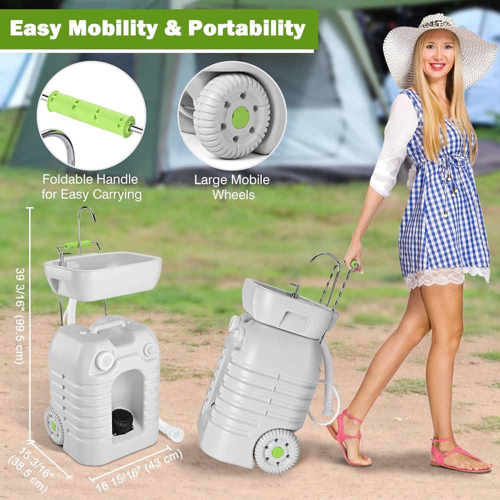 45L Portable Sink Hand Wash St - Outdoor Camp ulasan dan harga