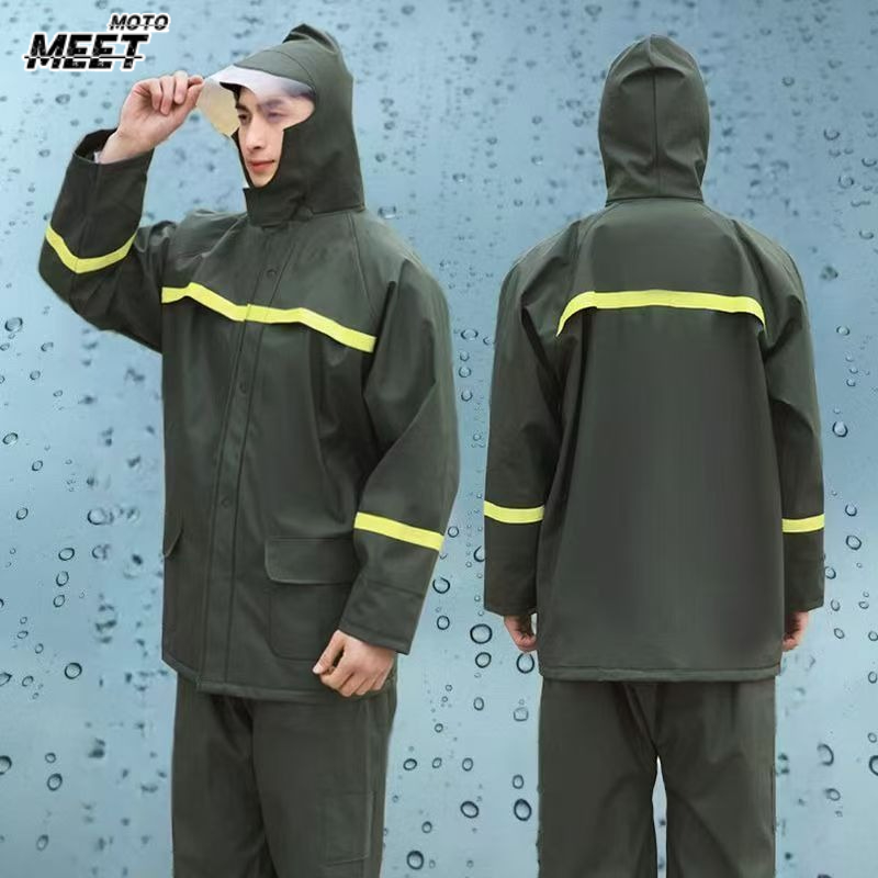 Riding Raincoat and Rain Pants - Camping Rain Poncho ulasan dan harga