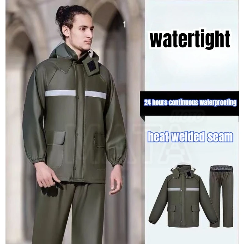 Riding Raincoat and Rain Pants - Camping Rain Poncho ulasan dan harga
