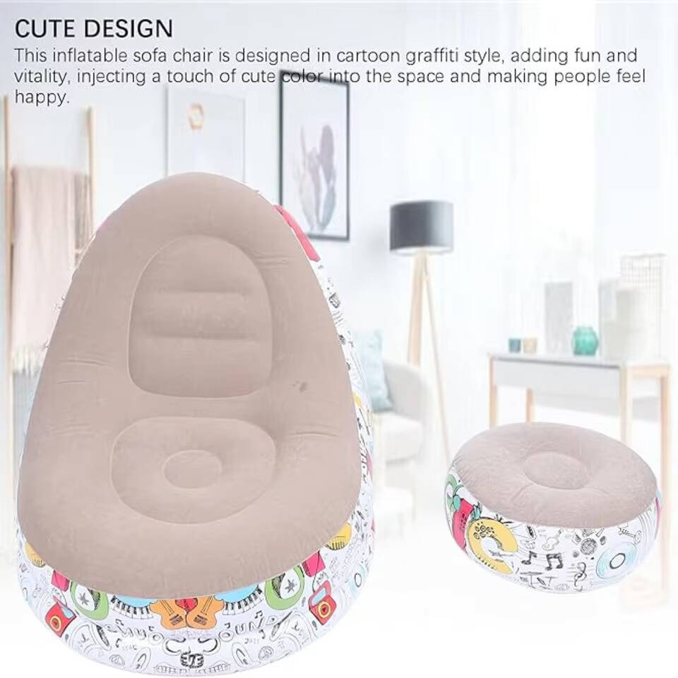 Modern Eco-flocked PVC Inflata - Outdoor Camping Recliner ulasan dan harga