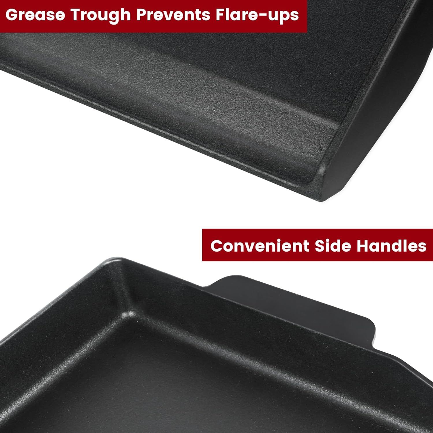 Cast Iron Griddle for Gas Gril - Outdoor Camping Stove ulasan dan harga