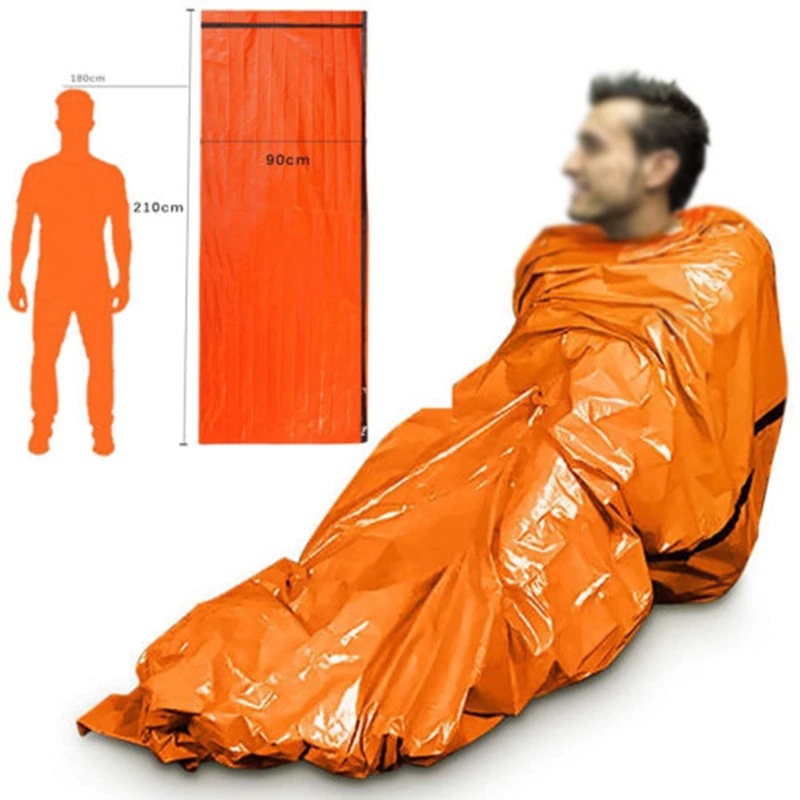 Portable Waterproof Emergency  - Camping Rain Poncho ulasan dan harga