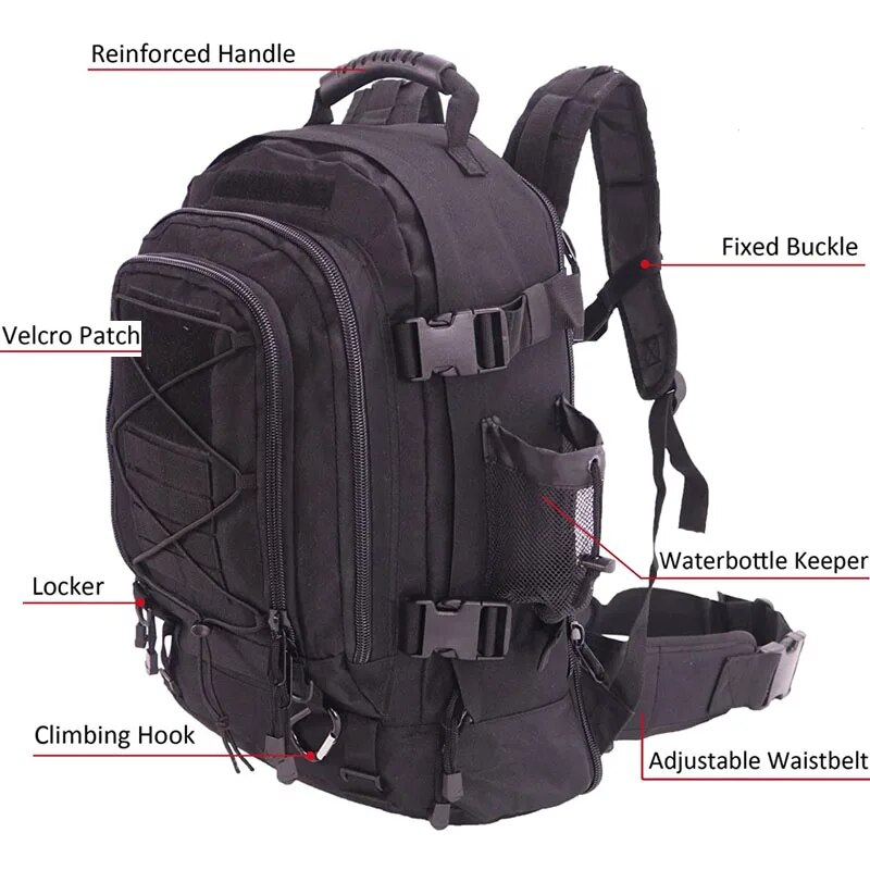 65L Large Capacity Outdoor Tac - Lightweight Backpack 65L ulasan dan harga