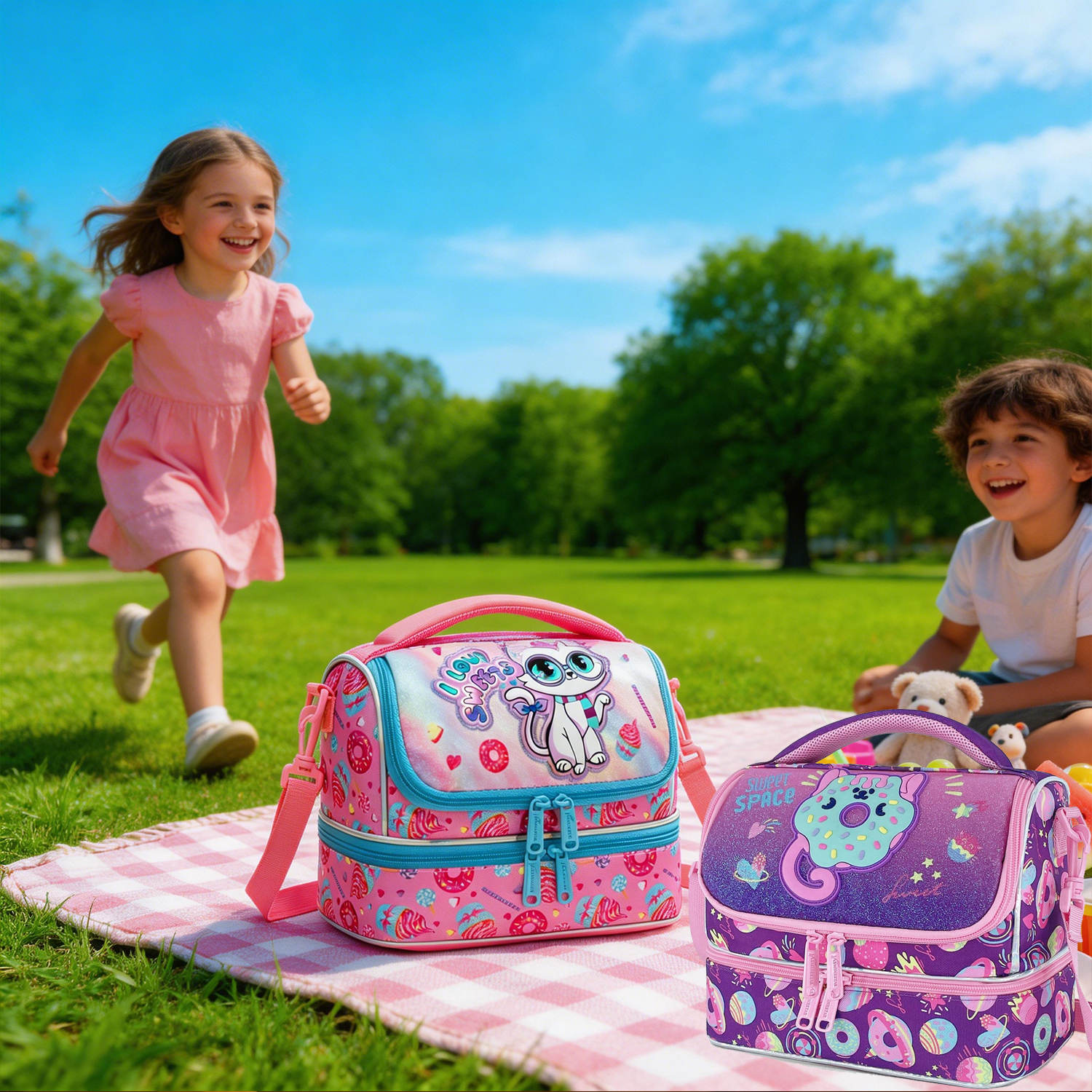 Lunch Bag for Kids Large Capac - Outdoor Activities In Camping ulasan dan harga