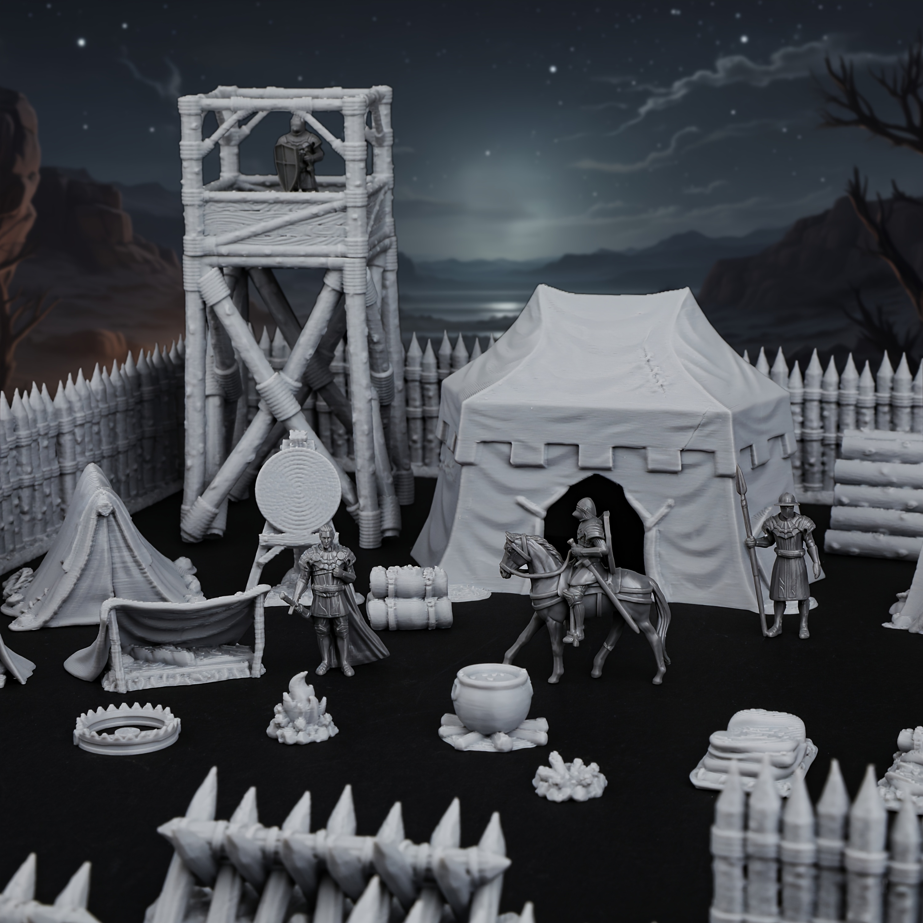 RPG Modular Camp Miniature Ter - Outdoor Camping Outfit ulasan dan harga