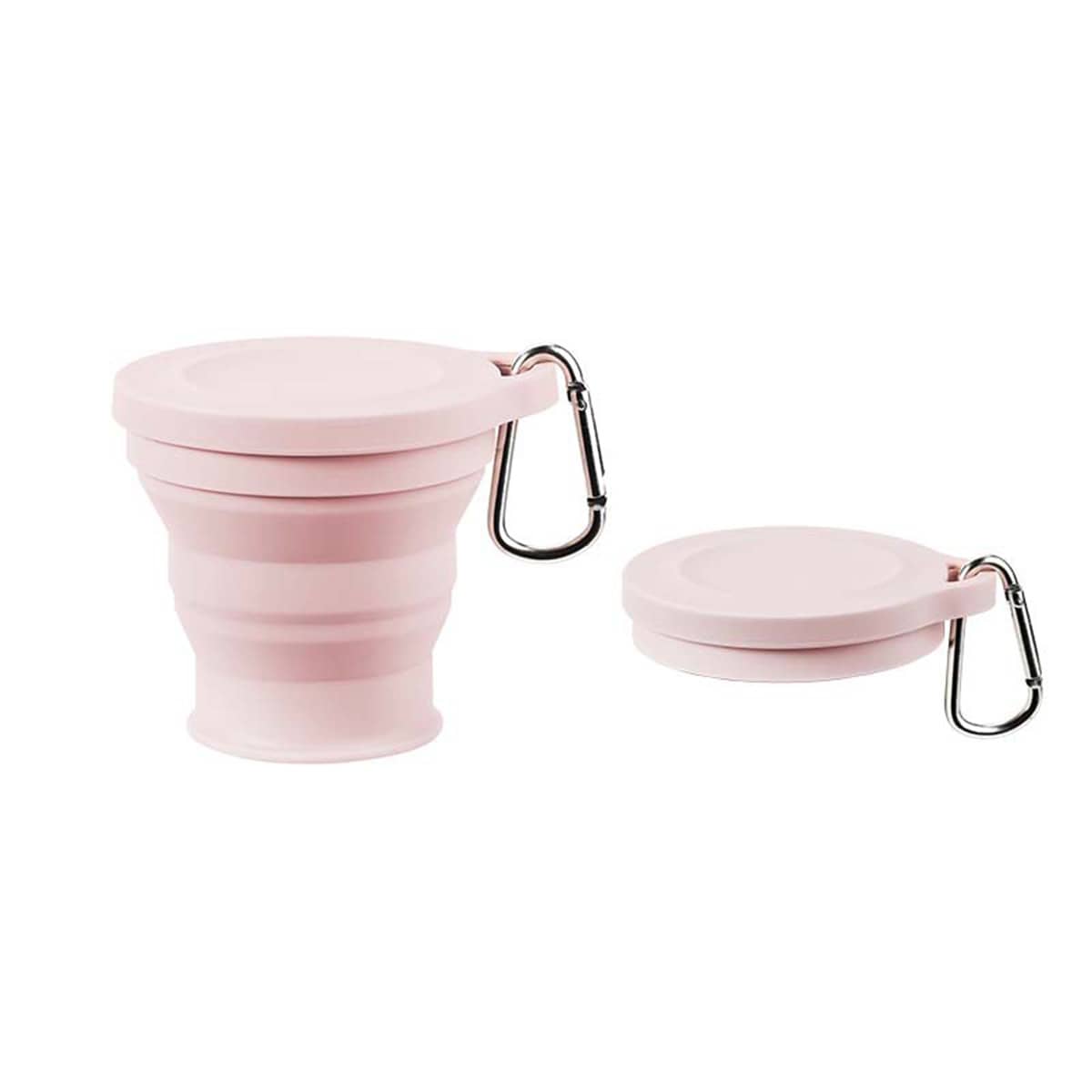 1pc Pink Collapsible Silicone  - Outdoor Activities In Camping ulasan dan harga
