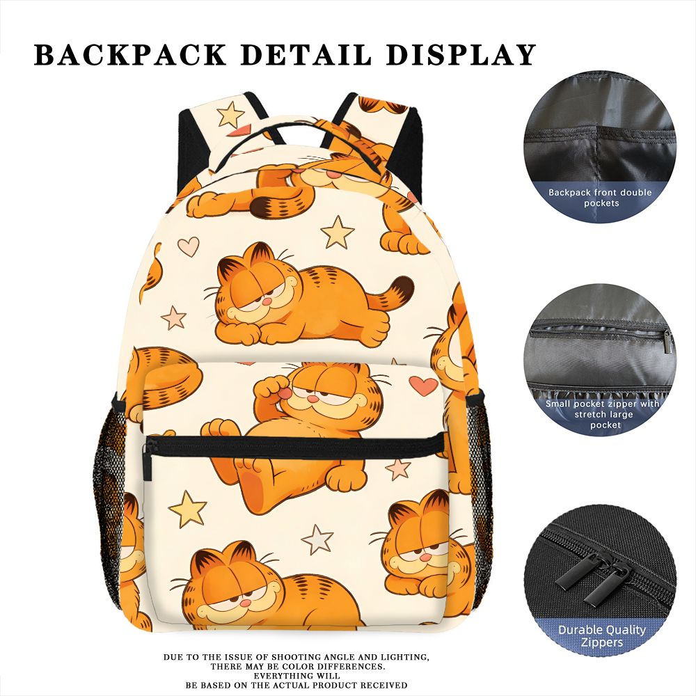 Funny Lazy Garfield Backpack S - Outdoor Camping Bag ulasan dan harga